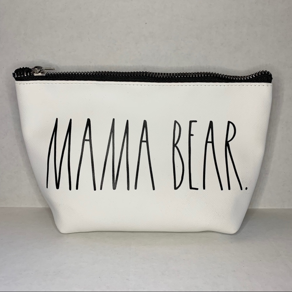 NWT Rae Dunn Cosmetic Bag Mama Bear